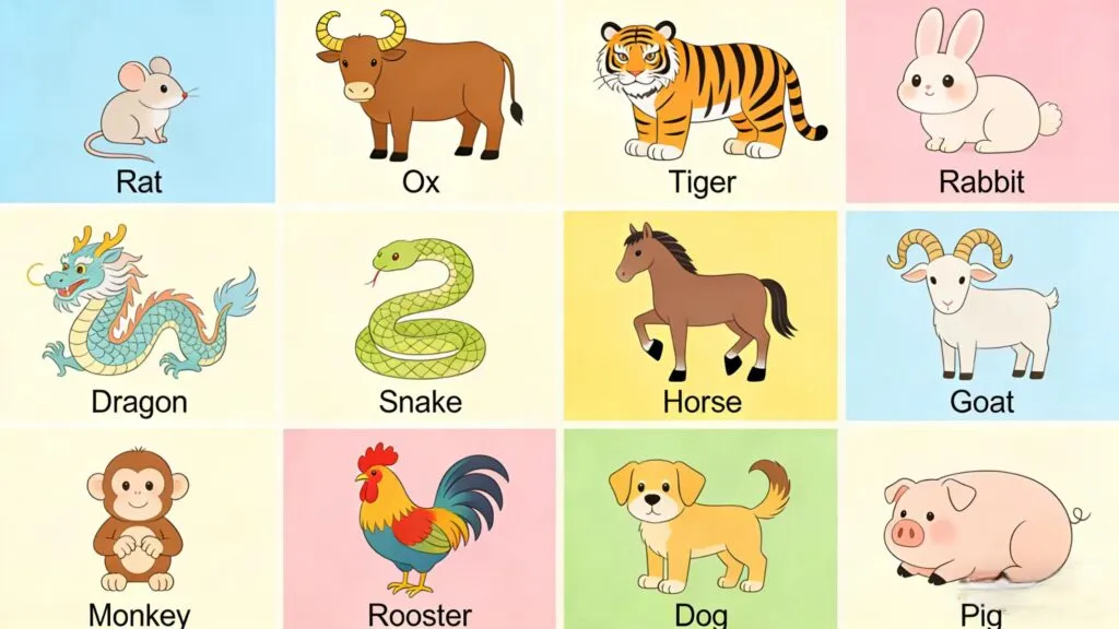 Chinese Zodiac: The 12 Animal Signs and Their Corresponding Years